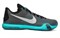 Nike Kobe 10 Liberty Kobe Non slip Lightweight Low Top Performance Basketball Shoes Men's Black Ice Green 745334-002 - фото 609052