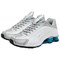 Nike Shox R4 Anti Slip Wear Resistant Low Top Casual Running Shoes Women's Silver White HQ1988-005 - фото 618441