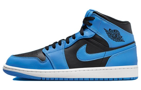JORDAN 1 Mid University Blue Black DQ8426-401 - фото 486486