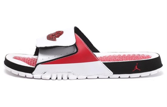 JORDAN Hydro Ii Retro Slides Sandals 'White Red' 644935-101 - фото 491211
