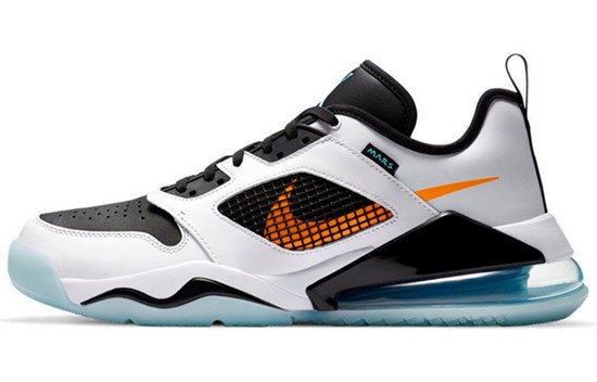JORDAN Mars 270 Low White Black Orange Aqua CK1196-101 - фото 492282