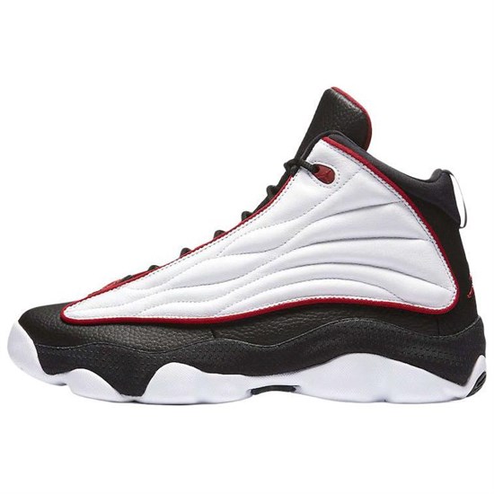 Jordan Pro Strong Cushioning High Top Basketball Shoes Men's Black Red White 407285-005 - фото 492892