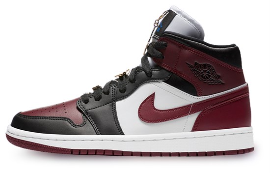 JORDAN 1 Mid Se Black Dark Beetroot Women's CZ4385-016 - фото 496924