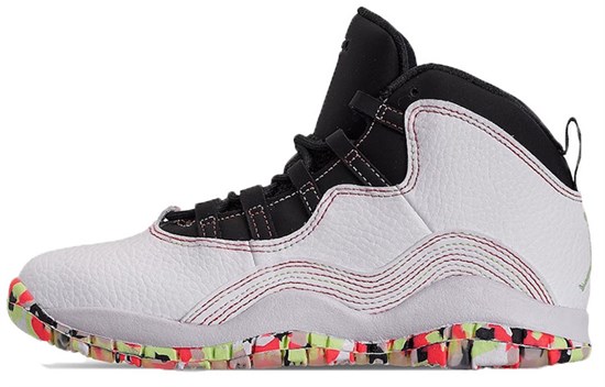 JORDAN 10 Retro White Barely Volt Ember Glow GS BV1843-176 - фото 497853