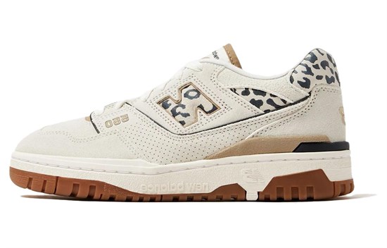 New Balance NB 550 'LEOPARD PACK' Slip Resistant, Abrasion Resistant, Breathable Low Top Skateboard Shoes Women's Beige BBW550QA - фото 505788