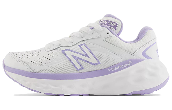 New Balance NB Fresh Foam X 840F Anti Slip Wear Resistant Low Top Running Shoes Women's White Purple WW840FW1 - фото 506145