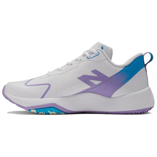 New Balance NB FuelCell Romero Duo Cushioning Wear-Resistant Low-Top Training Shoes Women's White Purple Blue STROMAT2 - фото 506252