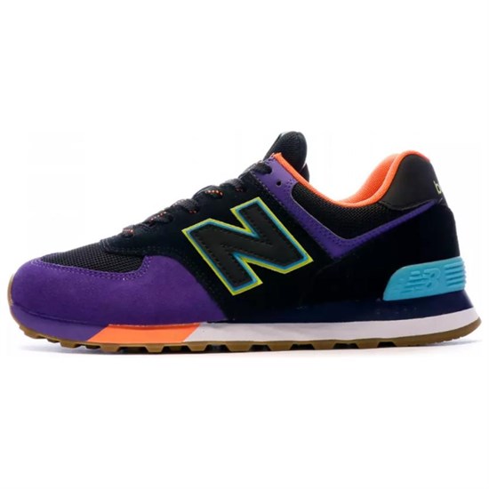 New Balance 574 Black Purple Orange Blue ML574PT2 - фото 508628