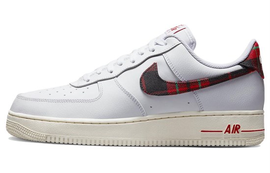 Nike Air Force 1 Low '07 LV8 Tartan Plaid White University Red DV0789-100 - фото 516076