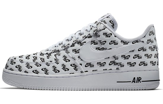 Nike Air Force 1 Low All Over Logo White AH8462-100 - фото 516447