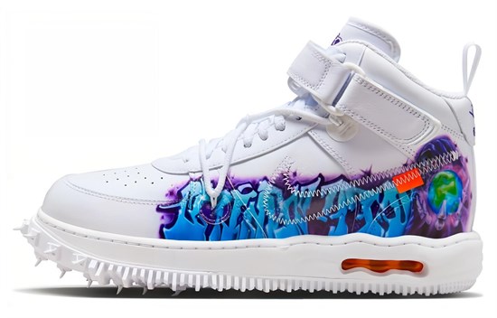 Nike Air Force 1 Mid Off White Graffiti White DR0500-100 - фото 517531