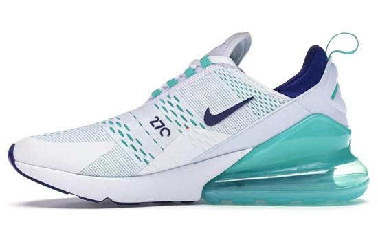 Nike Air Max 270 White Hyper Jade Deep Royal Blue CI2451-100 - фото 518618