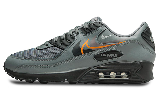 Nike Air Max 90 Multi Swoosh Smoke Grey Mandarin FN7810-001 - фото 519125