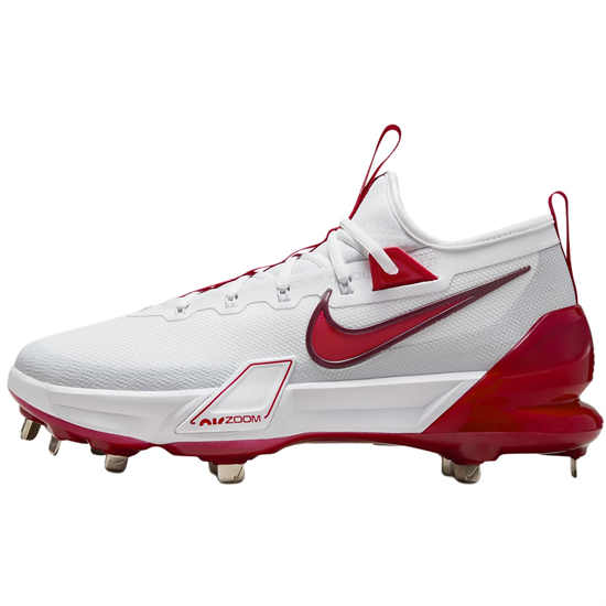 Nike Force Zoom Trout 9 Elite White Pure Platinum Team Red University Red FB2906-101 - фото 530629