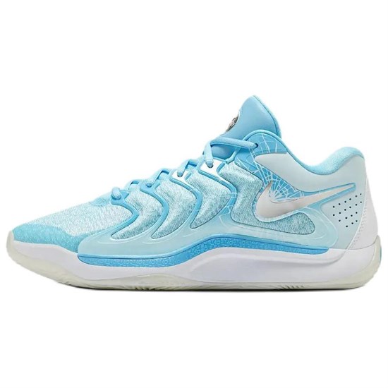 Nike KD 17 Anti Slip Wear Resistant Low Top Basketball Shoes Men's Blue FZ1526-400 - фото 532259