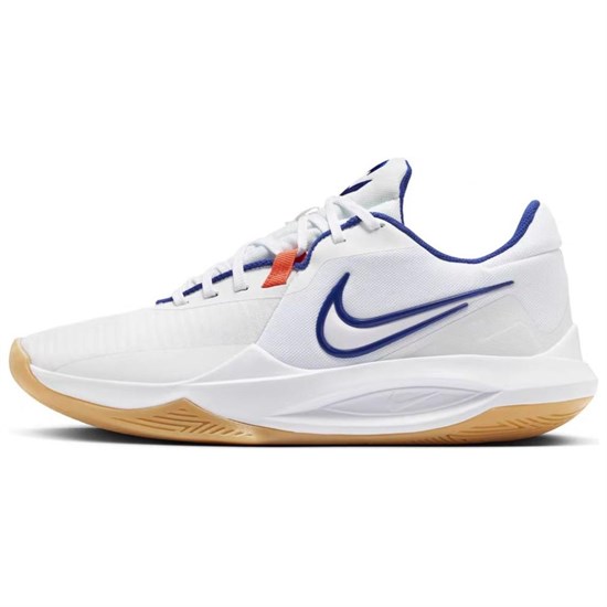 Nike Precision 6 Low Top Basketball Shoes Men's White HV1796-141 - фото 537262