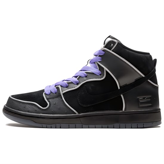Nike Sb Dunk High Black Purple Box 833456-002 - фото 538229