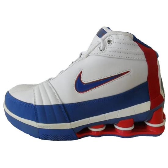 Nike Shox Vc Iv Cushioning Anti Slip And Wear Resistant High Top Basketball Shoes Men's White Blue Red pz-4996551105954204560 - фото 539024