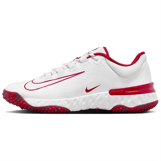 Nike Alpha Huarache Elite 4 Turf White University Red Team Red Pure Platinum Women's FD2746-104 - фото 550789