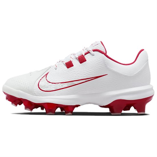 Nike Hyperdiamond 4 Pro Mcs White Pure Platinum University Red Women's FZ0921-104 - фото 556269