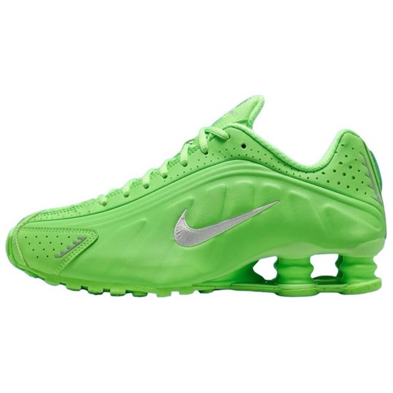 Nike Shox R4 Anti Slip Wear Resistant Low Top Running Shoes Women's Green HV0839-398 - фото 559273