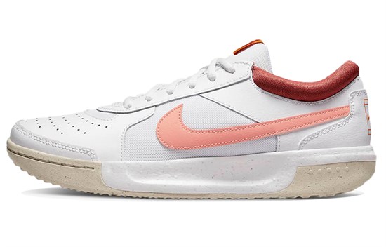 Nike Zoom Court Lite 3 Low Top Tennis Shoes White/Pink Women's DH1042-116 - фото 561432