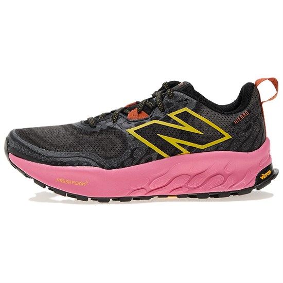 New Balance Fresh Foam X Hierro V8 Anti Slip Wear Resistant Low Top Trail Running Shoes Women's Black Pink WTHIERD8 - фото 569126
