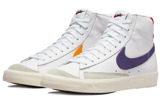 Nike Blazer Mid 77 Vintage Mismatched Basketball Swooshes DQ7777-100 - фото 578229