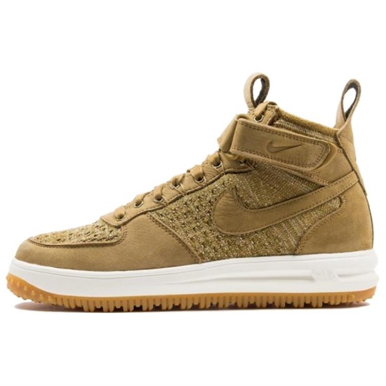 Nike Lunar Force 1 Flyknit Workboot Golden Beige 855984-200 - фото 582842