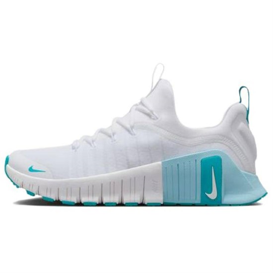 Nike Free Metcon 6 Anti Slip Wear Resistant Low Top Training Shoes Women's White Blue FJ7126-107 - фото 593042