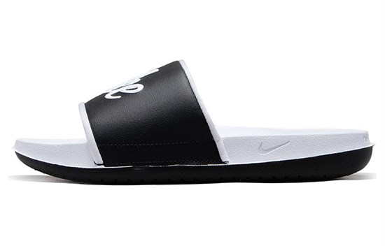 Nike Offcourt Slides 'White Black Mismatched' Women's FQ7646-100 - фото 593958