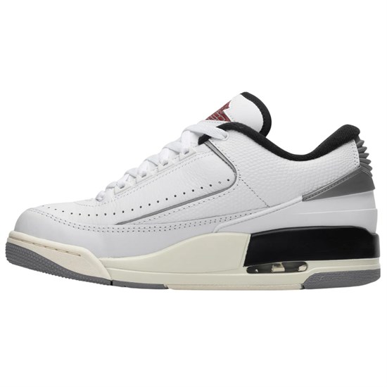Jordan AIR JORDAN 2/3 Anti Slip Wear Resistant Low Top Vintage Basketball Shoes Men's White Gray FD0383-148 - фото 597336