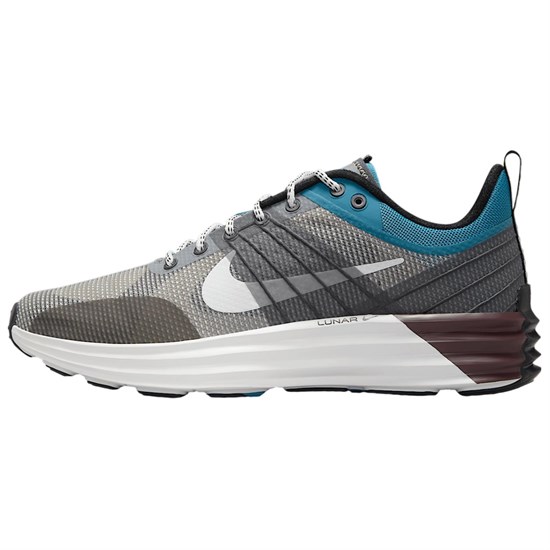 Nike Lunar Roam Slip Resistant And Breathable Low Top Casual Shoes Men's Gray Blue FZ8116-001 - фото 610325