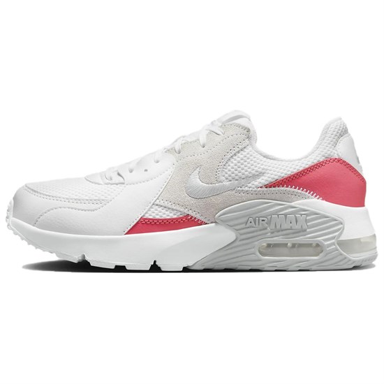 Nike Air Max Excee Anti Slip Wear Resistant Low Top Casual Running Shoes Women's White Red CD5432-132 - фото 614288