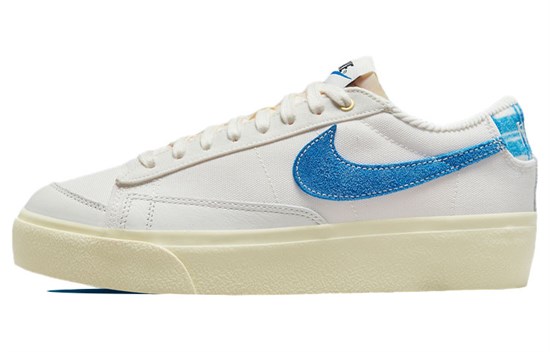 Nike Blazer Low Platform Sail Game Royal Women's DO2371-133 - фото 615572
