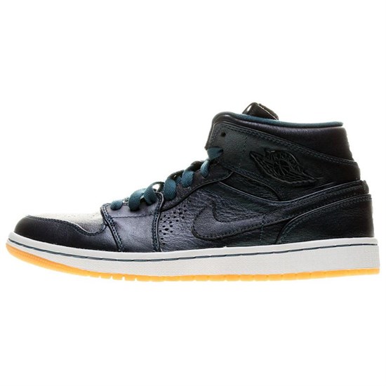 JORDAN 1 Mid Nouveau Space Blue 629151-404 - фото 619341