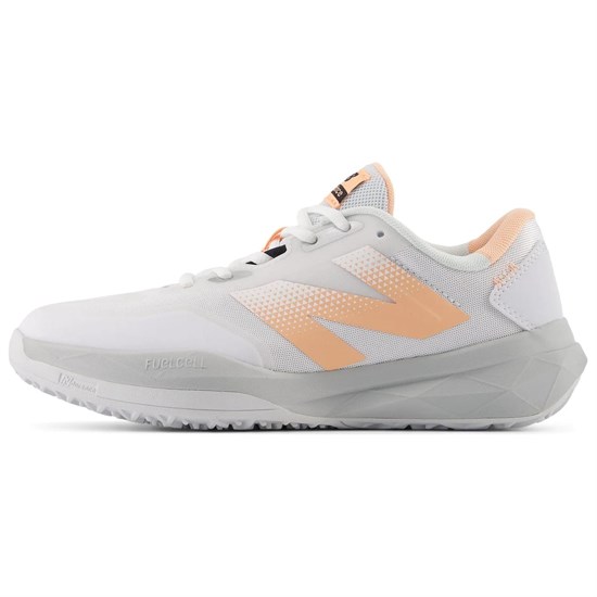 New Balance NB FuelCell Collection NB 796 Cushioning, Wear Resistant Low Top Tennis Shoes Women's White Gray Orange WCO796W4 - фото 622018