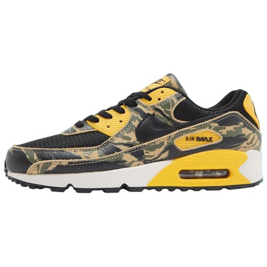 Nike Air Max 90 Premium Black University Gold Camo IF1721-001 - фото 623304