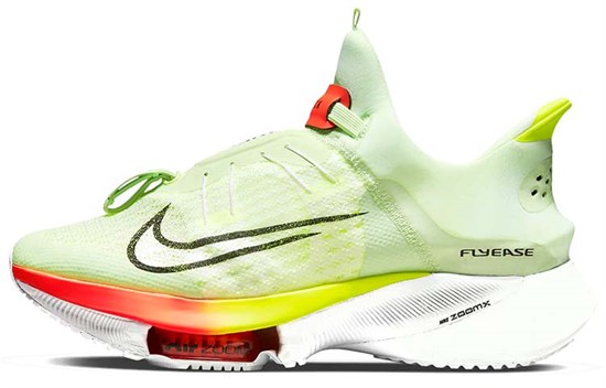 Nike Air Zoom Tempo Next% FlyEase Barely Volt Hyper Orange CV1889-700 - фото 624620