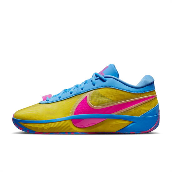 Nike Giannis Freak 6 Anti Slip Wear Resistant Low Top Basketball Shoes Men's Yellow Pink Blue HF1819-700 - фото 625774