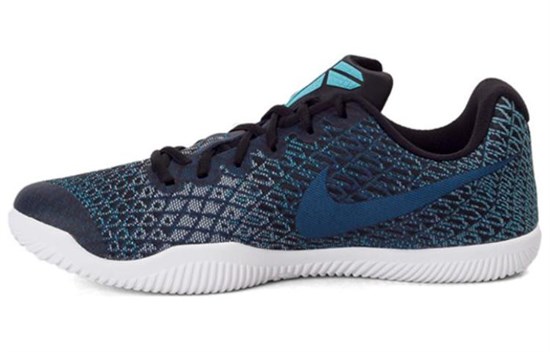 Nike Mamba Instinct Durable Breathable Low Top Running Shoes Men's Blue 884445-401 - фото 627044