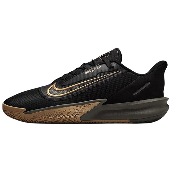 Nike Precision 7 EasyOn Black Parachute Beige Smoke Grey Metallic Gold FN0324-006 - фото 627327