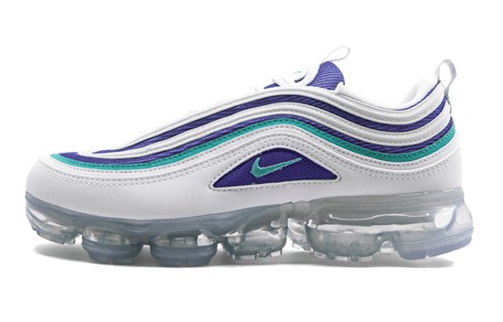 Nike Air VaporMax 97 White Indigo Burst Hyper Jade GS AQ2657-100 - фото 630523