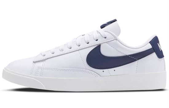 Nike Blazer Low Le White Navy Women's AV9370-119 - фото 630856