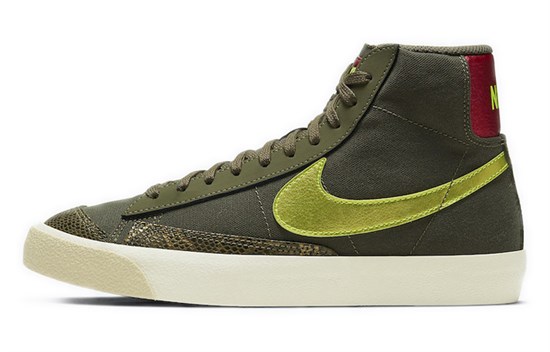 Nike Blazer Mid 77 Olive Snakeskin Women's CZ0462-200 - фото 630934
