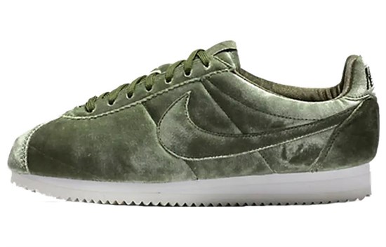Nike Cortez PRM Velvet Medium Olive Women's 862574-200 - фото 631036