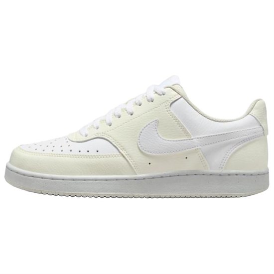 Nike Court Vision Anti Slip Wear Resistant Low Top Skateboard Shoes Women's Yellow White DH3158-005 - фото 631245