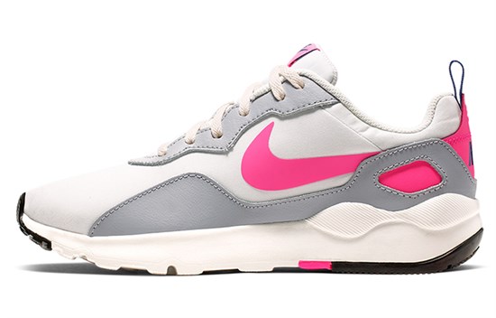 Nike Cushioning Anti Slip And Wear Resistant Low Top Casual Running Shoes Women's Gray White Pink 882267-106 - фото 631323
