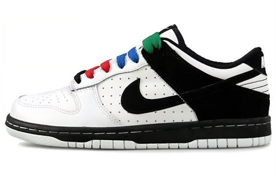 Nike Dunk Low GS 'Multi Color Laces' 310569-103 - фото 631500