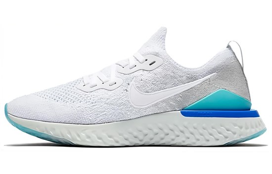 Nike Epic React Flyknit 2 White Light Aqua Women's BQ8927-105 - фото 631581